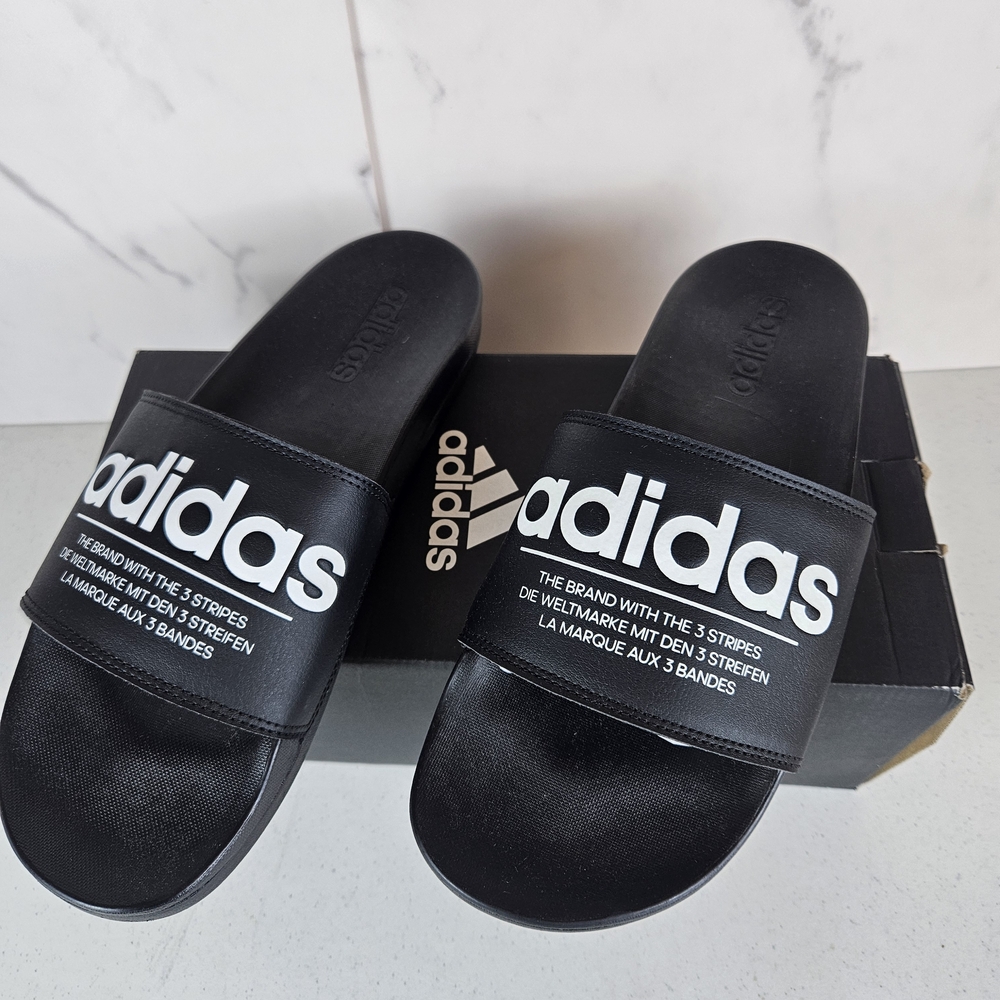 Adidas Black Slide Sandals